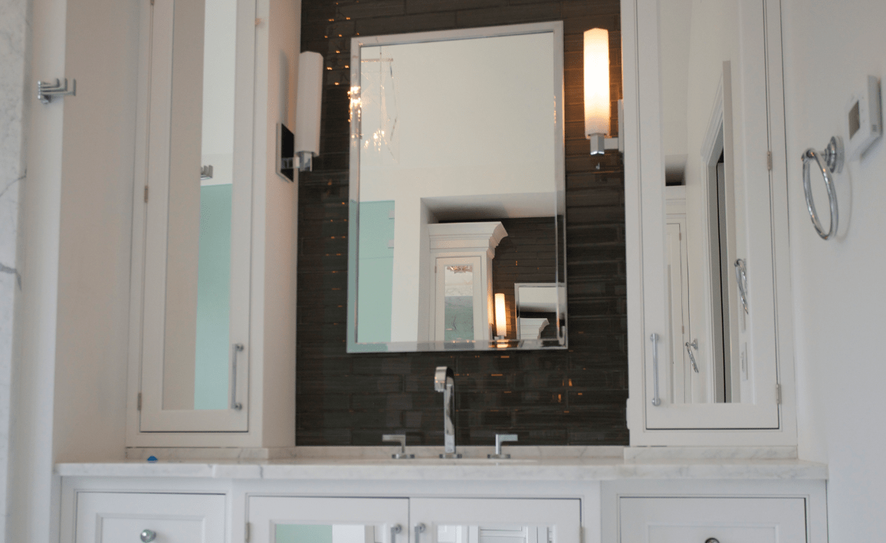 Innovative Closet Designs Bath Solutions: Mirrors and Cabinets